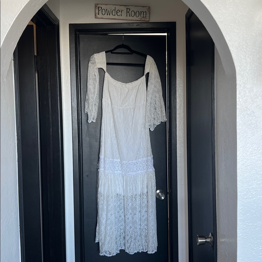White Temptation Positano maxi dress size L